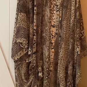 EUC Jennifer Grace Silky Kimono L/XL